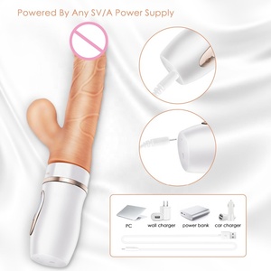 Realista pene artificial empuje tonto vibrador pene consolador juguetes sexuales para mujer - Product Image 4