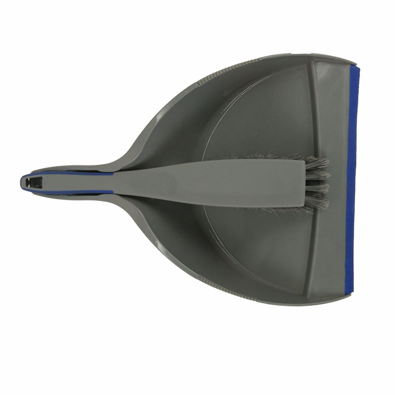 Бытовая пластиковая щетка для чистки с щеткой и пылесборником