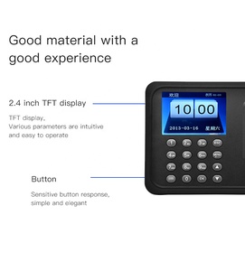 Máquina DE ASISTENCIA DE TIEMPO Precio al por mayor Huella digital y contraseña Tipo Estado estable Oficina A6 Escáner biométrico de huellas dactilares 1000 - Product Image 3
