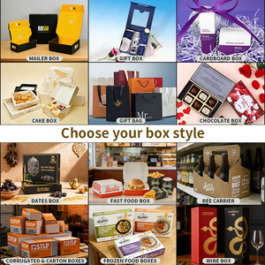 Boîtes en carton écologiques biodégradables personnalisées avec logo imprimé, forme oreiller, pour emballer des collations, des desserts, des bonbons, des pâtisseries - Product Image 6