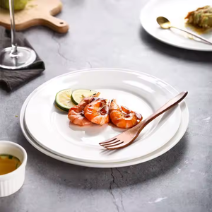Assiettes en porcelaine vierges personnalisables en céramique pour la restauration, vente en gros, vaisselle de table - Product Image 6