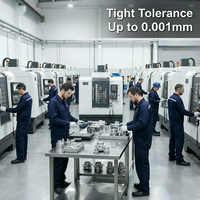 Pièces usinées CNC en acier inoxydable, usinage de précision sur mesure, fraisage, tournage, usinage par électroérosion à fil, tolérance +/-0,01 mm, industriel