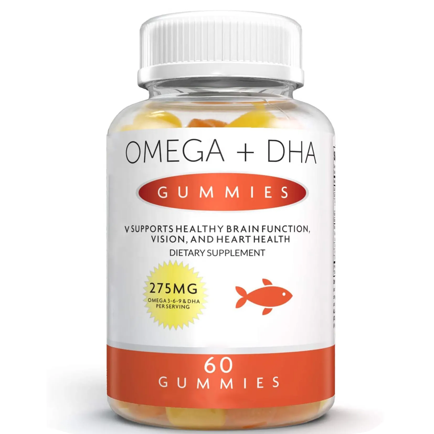 OEM/ODM yardım desteği beyin fonksiyonu Omega3 6 9 balık yağı DHA gummies