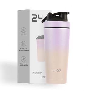 Stainless Steel 500Ml 750Ml Gym Sports Water Single Double Wall Fitness Protein <b>Shaker</b> <b>Bottle</b> - Product Image 1