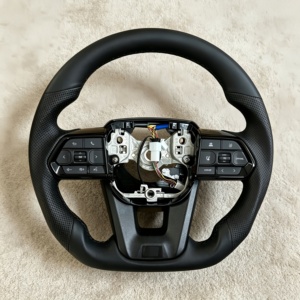 Volante de Cuero para Toyota Hilux Supra Mk5 Gr Corolla Gr86 Camry Land Cruiser Fortuner <span class=keywords><strong>Gt86</strong></span> Lc300 Fj Cruiser Lc200 - Product Image 1