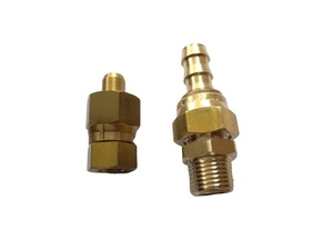 Raccord de tuyauterie hydraulique en laiton de haute qualité, manchon de compression, raccord pneumatique rapide à barbelures pour tuyau - Product Image 2