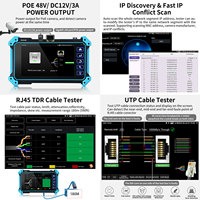 Testeur de câbles POE et outils réseau WiFi Rsrteng IPC-5100 Plus 5,4 pouces pour moniteur de caméra CCTV/IP TVI CVI AHD