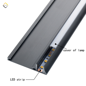 In lega di alluminio rotondo specchio telaio linea di profilo <span class=keywords><strong>con</strong></span> luce a LED in metallo quadrato rotondo <span class=keywords><strong>cornice</strong></span> angolare - Product Image 2