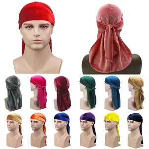 54 Pieces Silk Durags for Men Women 18 Colors Durags Wave Cap