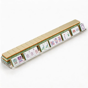 Ensemble complet de tuiles de <span class=keywords><strong>Mahjong</strong></span> américain, 160 pièces, construction en acrylique à 4 couches, avec 3 dés, 4 cartes de jeu, 6 tuiles de rechange vierges - Product Image 3