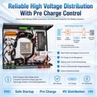 EC-HV-PDU Boîtier BMS intelligent en cascade pour batterie de stockage d'énergie, avec circuit de protection et port de charge/décharge commun pour PCBA