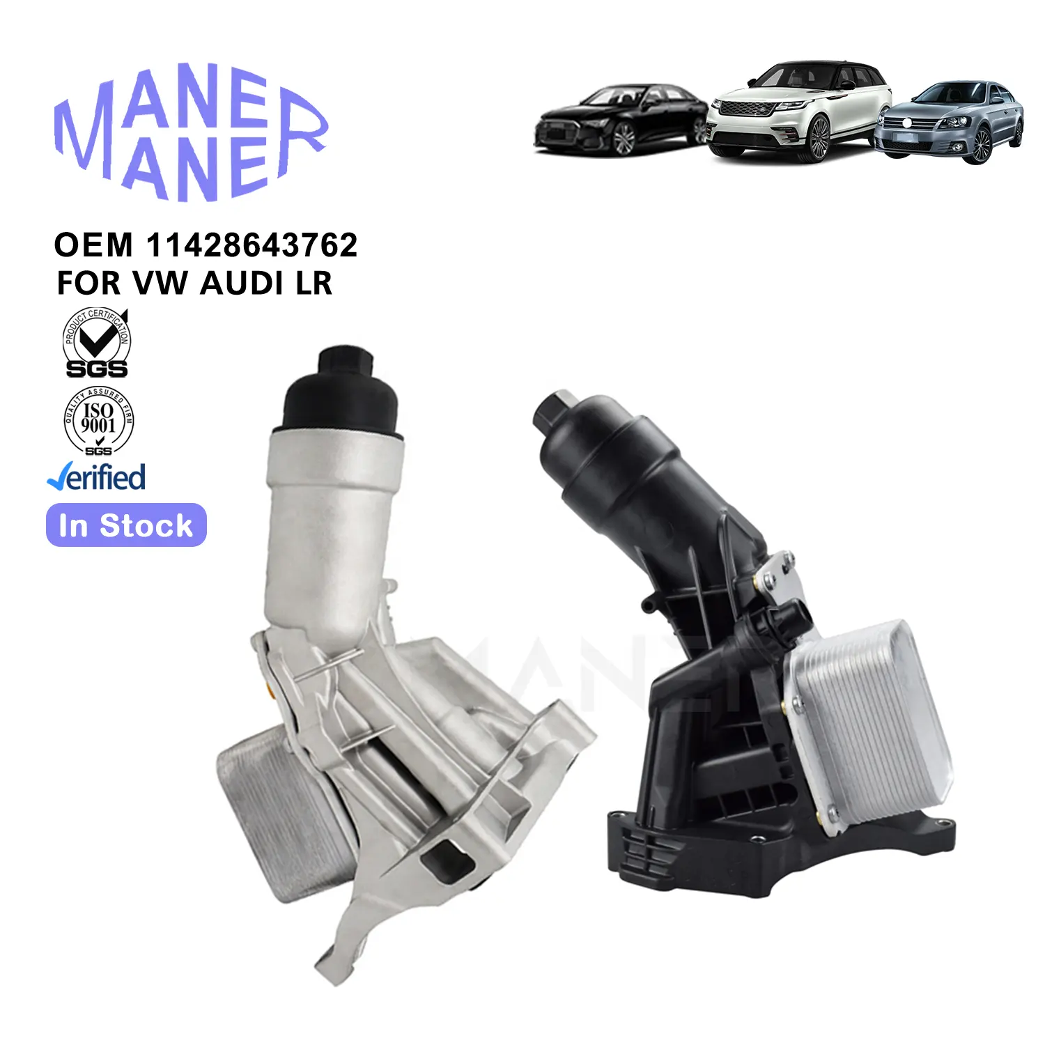 Système de refroidissement MANER 11428643762 11427558521 fabrication de pièces de voiture bien faites assemblage de filtre à huile pour BMW MINI N12