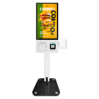 Terminal de Pago con Pantalla Táctil de 21.5 Pulgadas para Pedidos de Autoservicio, Kiosco con Software para Restaurantes y Tiendas de Alimentos