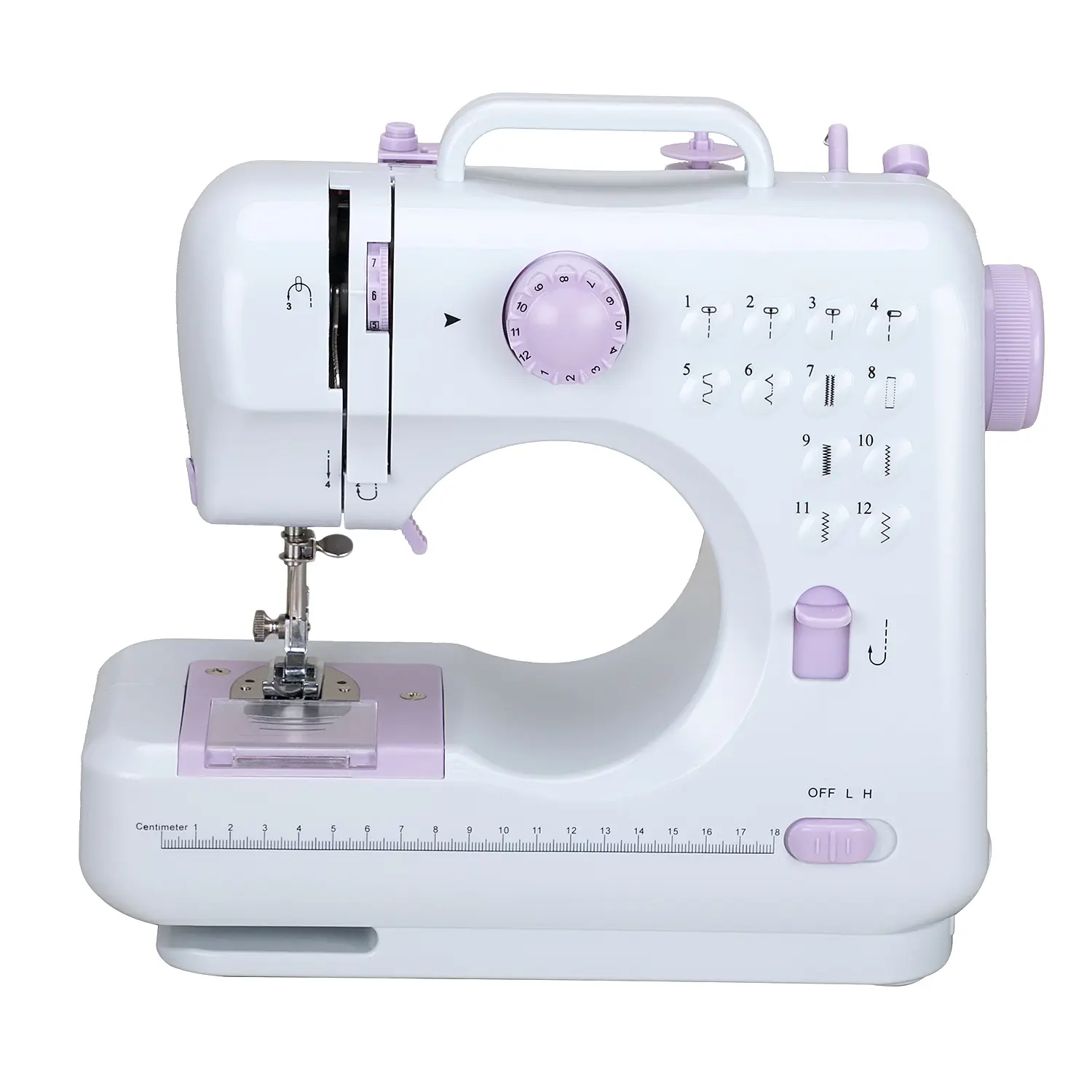 Cheap 505A Sewing Machine Household Knitting Electrical Mini Portable Sewing DC Power Pedal Sewing Machine Mini Russian Manual