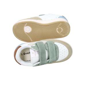 Baskets décontractées Victoria pour enfants, blanc beige, taille 26, fermeture Velcro - Product Image 6