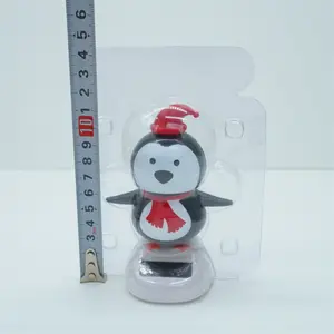 Car Decoration Solar Energy Penguin Bobblehead Decorations Christmas Gifts Indoor Animals Children's Toys