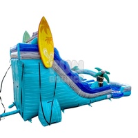FUB BOUNCE 20FT Good Vibes Tobogán Inflable de PVC de Doble Carril para Uso Comercial en Exteriores