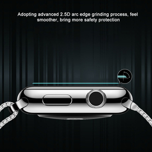 XOWO Protector de pantalla de película de vidrio templado para Apple Watch SE/Series 1/2/3/4/5/6 TPU resistente a los arañazos sin burbujas - Product Image 4
