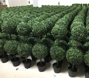 Trong nhà nhà trang trí nhân tạo topiary nhựa gỗ Hoàng Dương cỏ bóng tổng hợp bao gồm cả cây cây bụi Vòng hoa cho sân sau trang trí nội thất - Product Image 6
