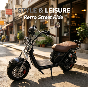 Scooter électrique tout-terrain à pneus larges pour adultes avec siège, mini-moto électrique, cyclomoteur, vente en gros - Product Image 5