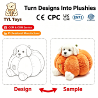 Peluche Lapin Citrouille Ultra-Douce 11-30cm en Coton PP Lavé – Collection Thanksgiving pour Cadeau d'Automne Personnalisé