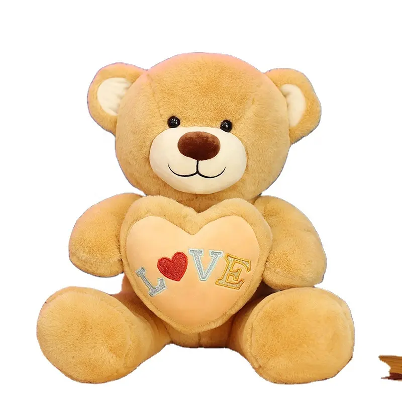 Acquista all'ingrosso orsacchiotti di san valentino ti amo orsacchiotto peluche con animali di peluche a cuore giocattoli