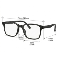 Monture Optique Personnalisable Homme Femme Gaming Affaires Étude Confort Durable K504-11 Prête pour Verres Correcteurs