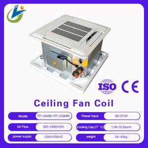 高効率室内天井設置型水冷ファンコイルユニットカセットコイルエアコンDCモーター耐腐食ダクト220V - Product Image 2