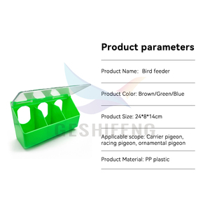 GSF G2193 Mangeoire en plastique à trois trous Mangeoire en plastique PP Pigeon Mangeoire pour oiseaux Mangeoire pour perroquets Bol suspendu à des cages à mezzanine - Product Image 6