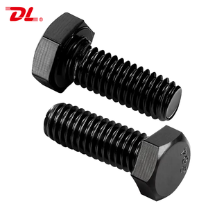 Visserie galvanisée : <span class=keywords><strong>Vis</strong></span> hexagonales M6 en aluminium, boulons sur mesure en acier inoxydable, boulons hexagonaux noirs oxydés - Product Image 1
