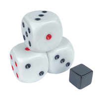 Jeu de dés 6 points, dés magiques porte-bonheur, jeu de société, dés personnalisés, dés en résine acrylique