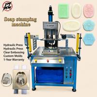 Machine automatique de fabrication de savon pour hôtels, machine de pressage de savon en barre avec logo, machine semi-automatique de moulage et d'estampage de savon pour blanchisserie