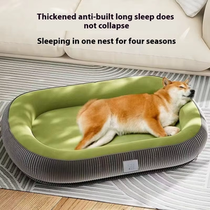 Bestes Individuelles Memory-Schaum-Haustierbett ab Werk mit Waschbarem, Abnehmbarem Bezug, Warmes Orthopädisches Design für den Winter, Hundebett mit Solidem Muster - Product Image 3