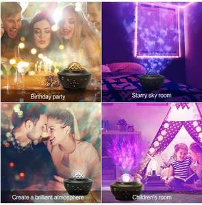 LITWOW <strong>Galaxy</strong> Projector With Remote Control White Ocean Starry Nebula Sky Laser Night Light With BT Music Smart Projector <strong>Lamp</strong> - Product Image 3