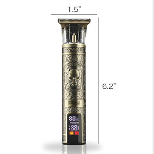 Tondeuse à cheveux DSP 7500 tr/min avec écran numérique, rechargeable par USB, corps métallique de qualité professionnelle pour hommes - Product Image 4