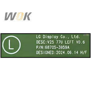 Repuesto de Pantalla <span class=keywords><strong>LG</strong></span> <span class=keywords><strong>OLED</strong></span> de Alta Calidad de 77 <span class=keywords><strong>Pulgadas</strong></span> LE770AQF-ATL1 3840*2160 120Hz 136 Pines, Pantalla Plana de Repuesto, Open Cell - Product Image 6