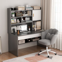 Bureau d'étude pour étudiants, bureau pour enfants, combinaison bibliothèque, bureau intégré, bureau d'écriture minimaliste pour chambre à coucher