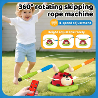 Ensemble de jeu de divertissement sportif 4 en 1 : Machine RC Coccinelle, Lanceur de fusées et Jeu de lancer d'anneaux, Jouets de sport d'extérieur
