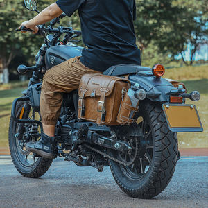 Sac de Selle Latéral Étanche en Cuir PU pour Vélo, 16L Grande Capacité, pour Voyage en Extérieur, Sport, Vélo et Moto - Product Image 5