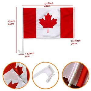 Drapeau de voiture personnalisé pour élection présidentielle : drapeau américain, drapeau canadien, 45*30cm - Product Image 2