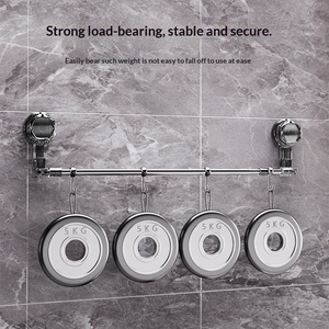 <span class=keywords><strong>Toallero</strong></span> Multifuncional con Ventosa, Estante Telescópico de <span class=keywords><strong>Baño</strong></span> Fuerte para Montar en la Pared <span class=keywords><strong>sin</strong></span> Necesidad de Taladrar - Product Image 3