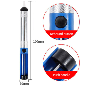 Aspirador <span class=keywords><strong>de</strong></span> Estaño Manual Semi-Aluminio, Herramienta <span class=keywords><strong>de</strong></span> Desoldadura <span class=keywords><strong>de</strong></span> Fuerte Succión para Eliminar Uniones <span class=keywords><strong>de</strong></span> Soldadura - Product Image 5