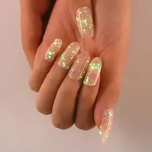 Glow in the Dark Nails Wraps NG200262 Fluorescence UV Gel Semi Durci Ongles Bandes Autocollants