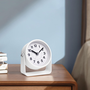 3.5 Inch Metal Quartz Alarm <b>Clock</b> Turn Swing Mute Features for Student's Desk Space - Product Image 5