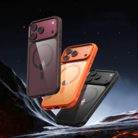 Étui de téléphone portable magnétique antichoc en TPU mat transparent et PC pour iPhone 18 17 Pro Max 16 15, emballage personnalisé