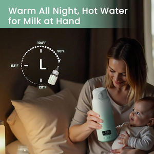 Calentador de Biberones Portátil de 500 ml, Calentador de Leche para Bebés, Calentador de Biberones Portátil Owala para Viajes/Automóvil - Product Image 4
