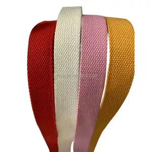 Heavy Duty Cotton Webbing 1.5 Inch Cotton Webbing Acrylic Jacquard Tape For Stock Webbing Polyester / Cotton