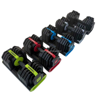 Haltères réglables carrés de 24 kg, directement de l'usine Zoshine, équipement de fitness chinois pour la musculation et la gymnastique