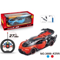 Voiture télécommandée 4DRC 1:12, modèle de simulation avec portes ouvrantes, 5 canaux, drift haute vitesse, véhicule sport électrique, jouet RC 27 MHz