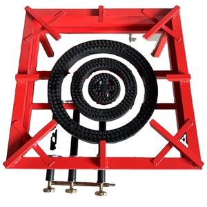 Fornello <span class=keywords><strong>a</strong></span> Gas Commerciale <span class=keywords><strong>a</strong></span> 3 Fuochi, Bruciatore Singolo in Ghisa Pesante, Gambe Corte <span class=keywords><strong>a</strong></span> <span class=keywords><strong>Tubo</strong></span> Quadrato, Fornello <span class=keywords><strong>a</strong></span> Gas per Zuppe - Product Image 4